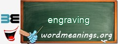 WordMeaning blackboard for engraving